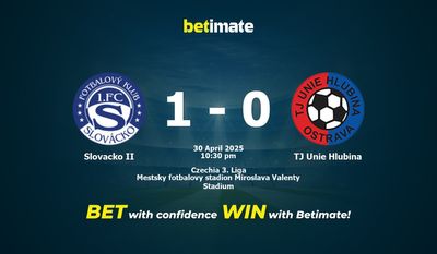 Soi kèo Slovacko II vs TJ Unie Hlubina, Tỷ lệ & Mẹo cá cược 30/04/2025