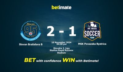 Soi kèo Slovan Bratislava B vs MSK Povazska Bystrica, Tỷ lệ & Mẹo cá cược 10/11/2024