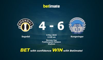 Sogndal vs Kongsvinger Dự đoán, tỷ lệ và tip cá cược 07/05/2025