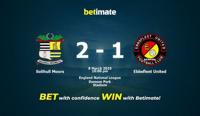 Solihull Moors vs Ebbsfleet United Dự đoán, Tỷ lệ cược & Mẹo cá cược 03/08/2025