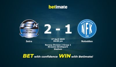 Sotra vs Notodden Dự đoán, Tỷ lệ & Mẹo cá cược 27/04/2025