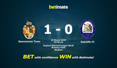 Dự đoán Spennymoor Town vs Radcliffe FC, Tỷ lệ cược & Mẹo cá cược 25/03/2025