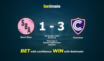 Dự đoán Sport Boys vs Cienciano, Tỷ lệ & Mẹo cá cược 28/10/2023