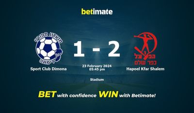 Dự đoán Sport Club Dimona vs Hapoel Kfar Shalem, Tỷ lệ & Mẹo cá cược 23/02/2024