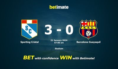 Soi kèo Sporting Cristal vs Barcelona Guayaquil, tỷ lệ và tip cá cược 21/01/2024