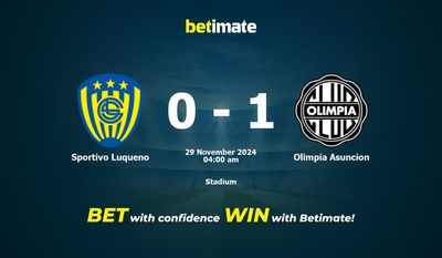 Dự đoán Sportivo Luqueno vs Olimpia Asuncion, Tỷ lệ cược & Mẹo cá cược 28/11/2024