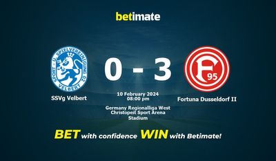 Soi kèo SSVg Velbert vs Fortuna Dusseldorf II, tỷ lệ & tip cá cược 10/02/2024