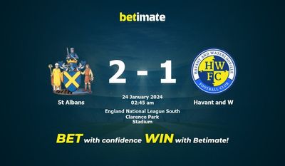 Dự đoán St Albans vs Havant và W, Tỷ lệ & Mẹo cá cược 23/01/2024