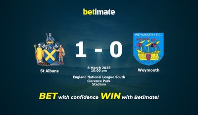 Dự đoán St Albans vs Weymouth, Tỷ lệ cược & Mẹo cá cược 03/08/2025