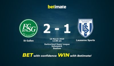 Dự đoán thể thao, tỷ lệ cược và mẹo cá cược St Gallen vs Lausanne 03/15/2025