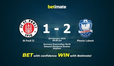 Dự đoán St Pauli II vs Phonix Lubeck, Tỷ lệ & Mẹo cá cược 18/02/2024