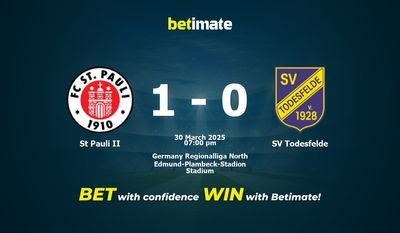 Dự đoán, Tỷ lệ cược & Mẹo cá cược St Pauli II vs SV Todesfelde 30/03/2025