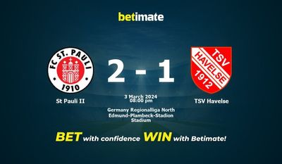 Dự đoán St Pauli II vs TSV Havelse, tỷ lệ và tip cá cược 03/03/2024