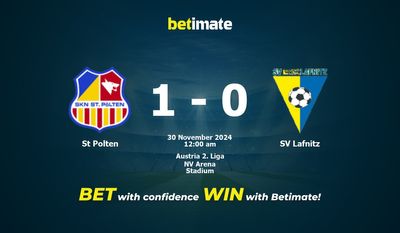 Dự đoán St Polten vs SV Lafnitz, Tỷ lệ cược & Mẹo cá cược 29/11/2024