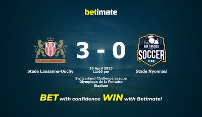 Dự đoán Stade Lausanne-Ouchy vs Stade Nyonnais, tỷ lệ và tip cá cược 26/04/2025
