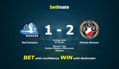 Dự đoán Stal Rzeszow vs Polonia Warsaw, tỷ lệ cá cược 10/05/2025