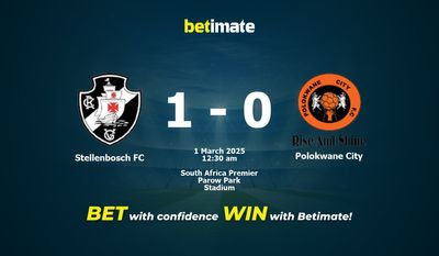 Dự đoán Stellenbosch FC vs Polokwane City, Tỷ lệ cược & Mẹo cá cược 28/02/2025