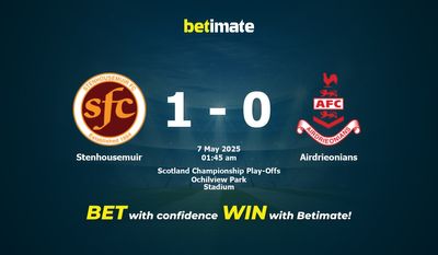 Dự đoán Stenhousemuir vs Airdrieonians, Tỷ lệ cược & Mẹo cá cược 05/06/2025