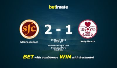 Dự đoán Stenhousemuir vs Kelty Hearts, Tỷ lệ cược & Mẹo cá cược 03/15/2025