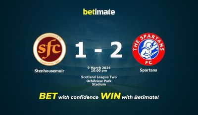 Soi kèo Stenhousemuir vs Spartans, tỷ lệ và tip cá cược 09/03/2024
