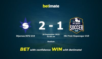 Dự đoán Stjarnan/KFG U19 vs HK/Ymir Kopavogur U19, tỷ lệ và tip cá cược 25/09/2023