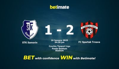 Dự đoán STK Samorin vs FC Spartak Trnava, tỷ lệ và tip cá cược 16/01/2025