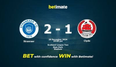 Dự đoán Stranraer vs Clyde, Tỷ lệ cược & Mẹo cá cược 28/12/2024