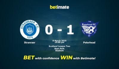 Dự đoán Stranraer vs Peterhead, Tỷ lệ cược & Mẹo cá cược 03/08/2025