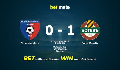 Soi kèo Strumska slava vs Botev Plovdiv, tỷ lệ và tip cá cược 08/11/2023
