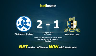 Dự đoán, tỷ lệ và mẹo cá cược của Stuttgarter Kickers vs Eintracht Trier 27/04/2025