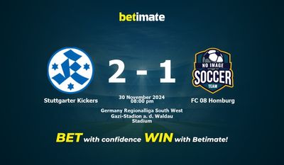 Dự đoán, tỷ lệ & tip cá cược Stuttgarter Kickers vs FC 08 Homburg 30/11/2024