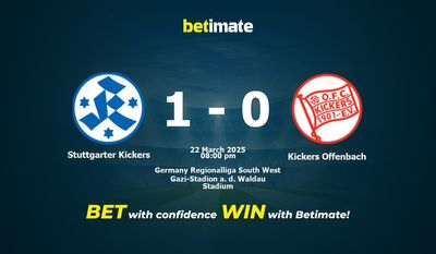 Dự đoán, tỷ lệ và mẹo cá cược của Stuttgarter Kickers vs Kickers Offenbach 22/03/2025