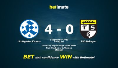 Dự đoán, tỷ lệ & tip cá cược của Stuttgarter Kickers vs TSG Balingen 02/09/2023