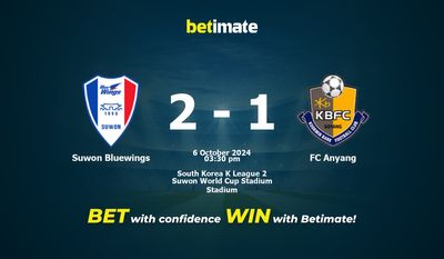 Dự đoán Suwon Bluewings vs FC Anyang, Tỷ lệ cược & Mẹo cá cược 10/06/2024