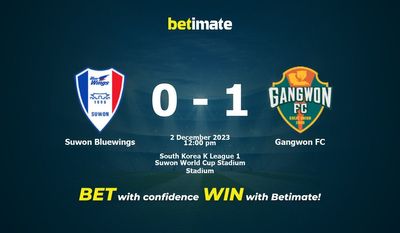 Soi kèo Suwon Bluewings vs Gangwon FC, Tỷ lệ & Mẹo cá cược 02/12/2023