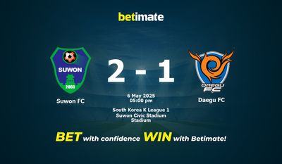 Dự đoán Suwon FC vs Daegu FC, Tỷ lệ cược & Mẹo cá cược 05/06/2025