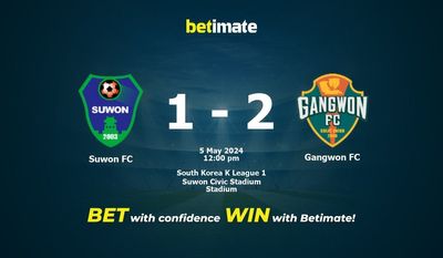 Soi kèo Suwon FC vs Gangwon FC, tỷ lệ cá cược 05/05/2024