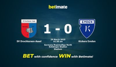 Soi kèo SV Drochtersen-Assel vs Kickers Emden, Tỷ lệ & Mẹo cá cược 28/03/2025