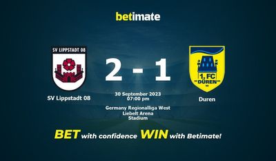 Soi kèo SV Lippstadt 08 vs Duren, Tỷ lệ & Tip cá cược 30/09/2023