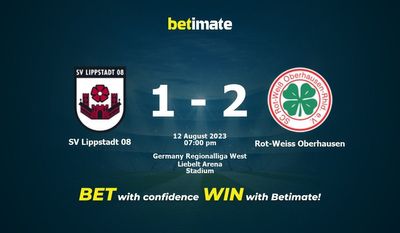 Soi kèo SV Lippstadt 08 vs Rot-Weiss Oberhausen ngày 12/08/2023