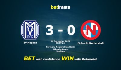 Soi kèo SV Meppen vs Eintracht Norderstedt, Tỷ lệ & Mẹo cá cược 14/12/2024