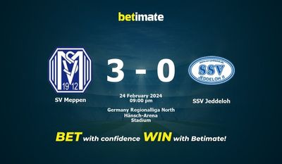 Soi kèo SV Meppen vs SSV Jeddeloh, tỷ lệ & tip cá cược 24/02/2024