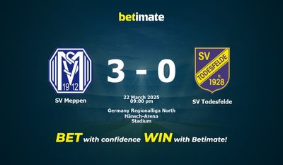 Soi kèo SV Meppen vs SV Todesfelde, tỷ lệ và tip cá cược 22/03/2025