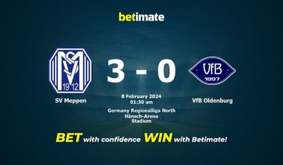 Soi kèo SV Meppen vs VfB Oldenburg, tỷ lệ và tip cá cược 07/02/2024