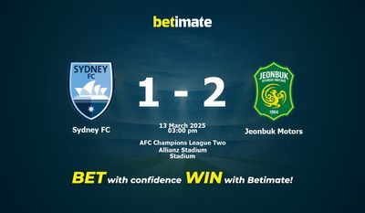 Dự đoán, Tỷ lệ cược & Mẹo cá cược Sydney FC vs Jeonbuk Motors 03/13/2025