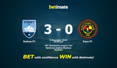 Soi kèo Sydney FC vs Kaya FC, tỷ lệ và tip cá cược 05/12/2024