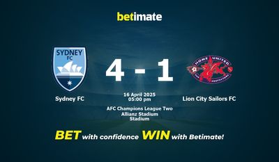 Dự đoán, Tỷ lệ cược & Mẹo cá cược Sydney FC vs Lion City Sailors FC 04/16/2025