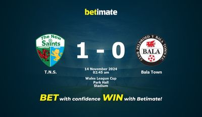 Dự đoán TNS vs Bala Town, Tỷ lệ cược & Mẹo cá cược 13/11/2024