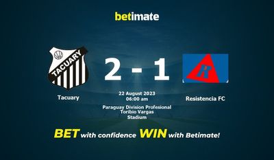 Soi kèo dự đoán Tacuary vs Resistencia FC ngày 21/08/2023