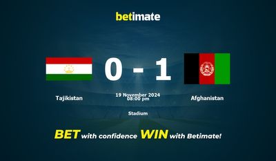 Dự đoán Tajikistan vs Afghanistan, Tỷ lệ cược & Mẹo cá cược 19/11/2024
